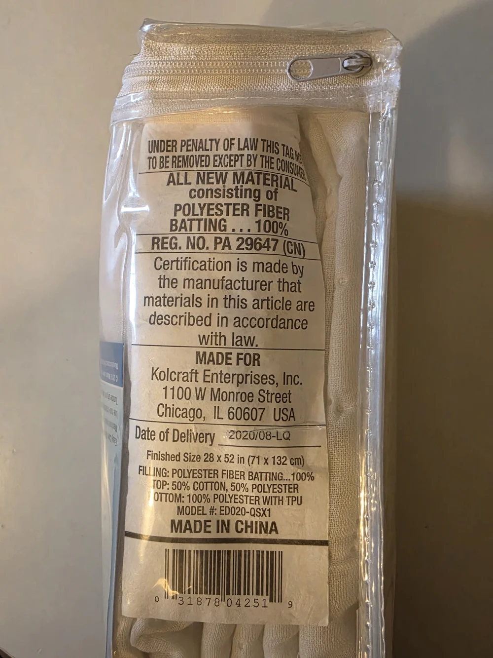 Sealy Stain Repel & Release Fitted Crib Mattress Pad - White